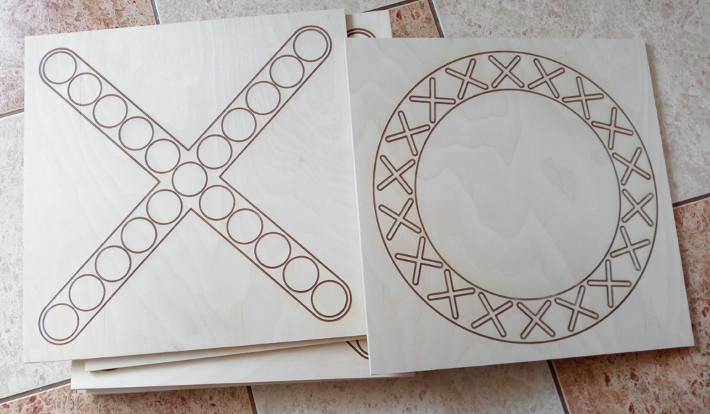 gra kółko i krzyżyk drewniana terenowa